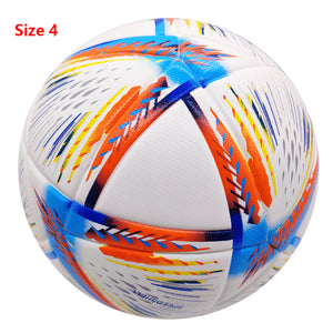 Open image in slideshow, New Top quality World Cup 2022 soccer Ball Size 5 PU Material Seamless Outdoor Football Training Match League Balls futbol
